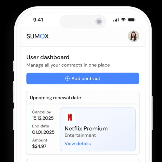 User dashboard image